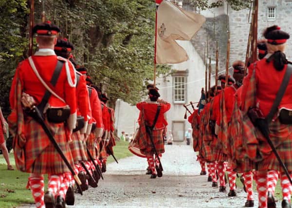 Clan Fraser gathering at Castle Fraser in Aberdeen
