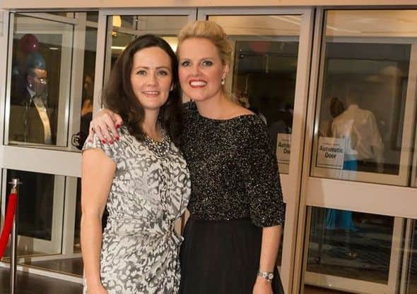 Jennifer Mcloughlin from Cancer Research UK with Caroline.