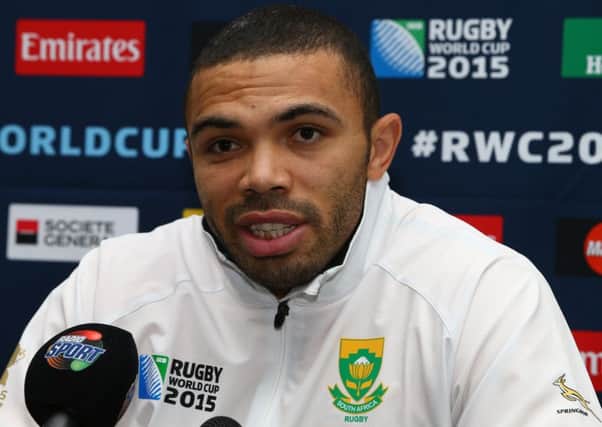 South Africas Bryan Habana says violent crime in his homeland helps him keep rugby matters in perspective. Picture: Getty