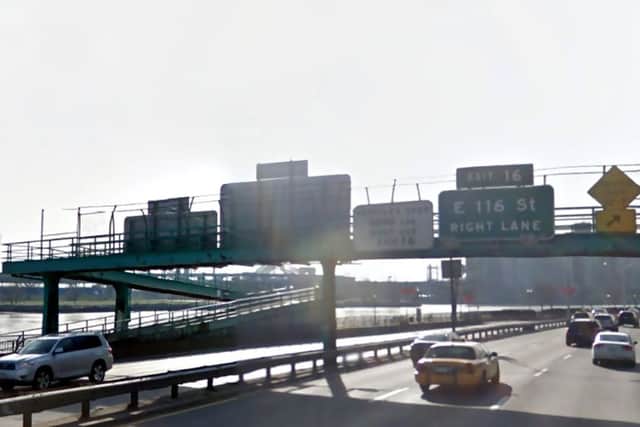 The shooting of Officer Holder is believed to have taken place on this footbridge over FDR Drive, in East Harlem. Picture: Google Maps
