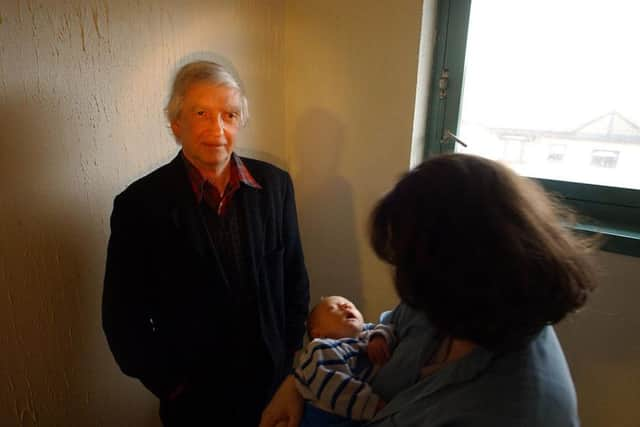 Professor Bob Holman, formerly of the Public Policy department of Glasgow University, in Easterhouse, Glasgow, where he lives and works.