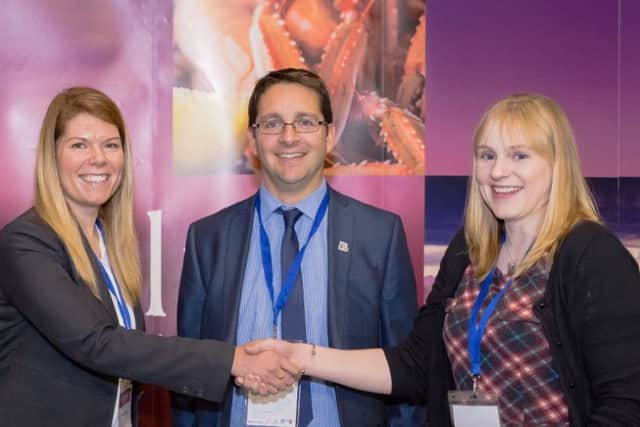 From left: Aldi's Lisa Harley with James Withers and Jenna McDill