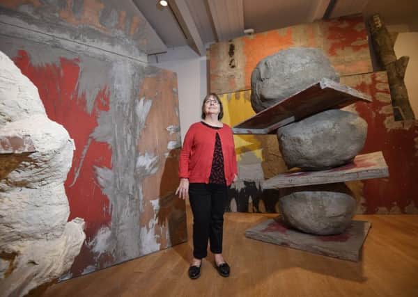 Artist Phyllida Barlow at the Fruitmarket Gallery this past summer. Picture: Greg Macvean