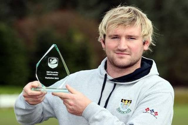 Lee Armstrong who did much of the damage for the Borderers. Picture: PA Wire