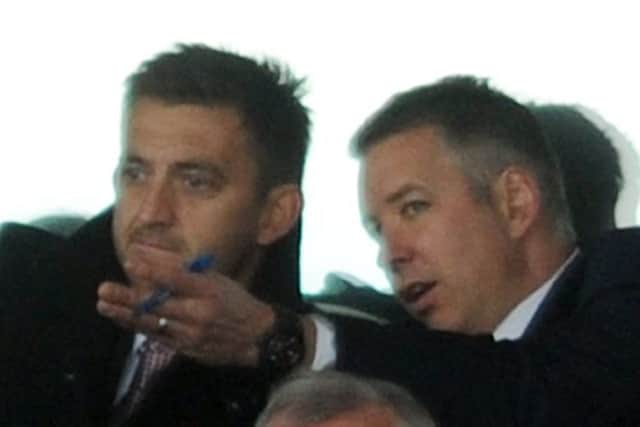 Side by side: Gavin Strachan and Darren Ferguson at Doncaster. Picture: Tony Johnson