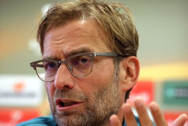 Jurgen Klopp: Angered after player was injured on U19 duty. Picture: PA