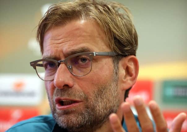 Jurgen Klopp: Angered after player was injured on U19 duty. Picture: PA