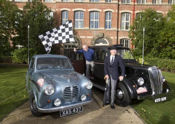 Jean-Marie Herman will depart from Paisley for the Riviera in a vintage London taxi. Picture: Jeff Holmes