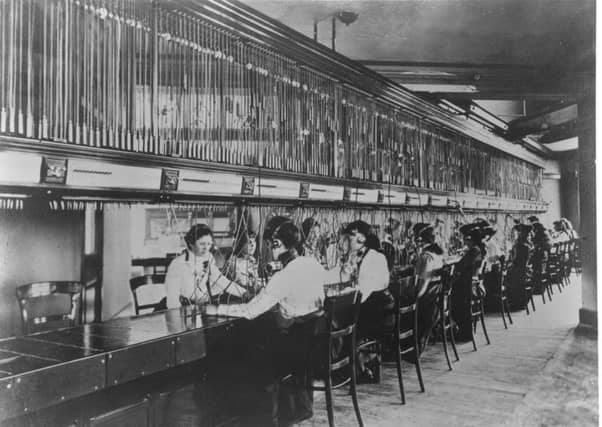 Glasgow Central Old Exchange: first multiple switchboard 1880-89.