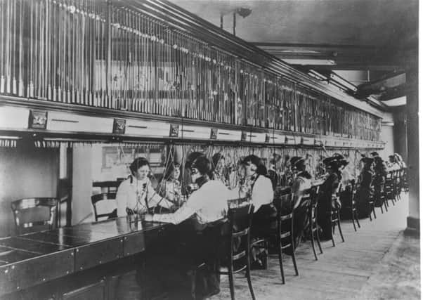Glasgow Central Old Exchange: first multiple switchboard 1880-89.