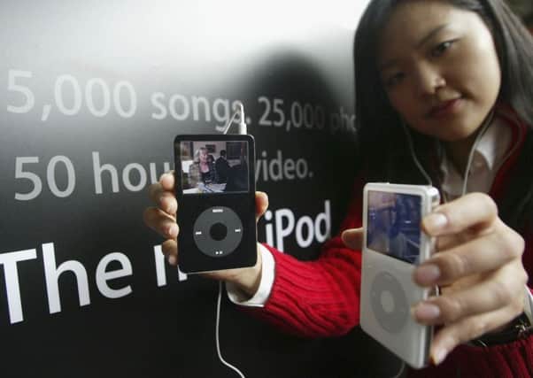 On this day in 2001 Apple announced the launch of the Ipod. Since then the company has sold 100 million of them. Picture: Getty Images