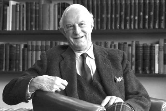 Scottish MP Sir Fitzroy Maclean in February 1990. It was suggested his friend Ian Fleming used him as the model for James Bond