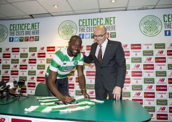 New Celtic signing Carlton Cole signs a deal until 2017. Picture: SNS