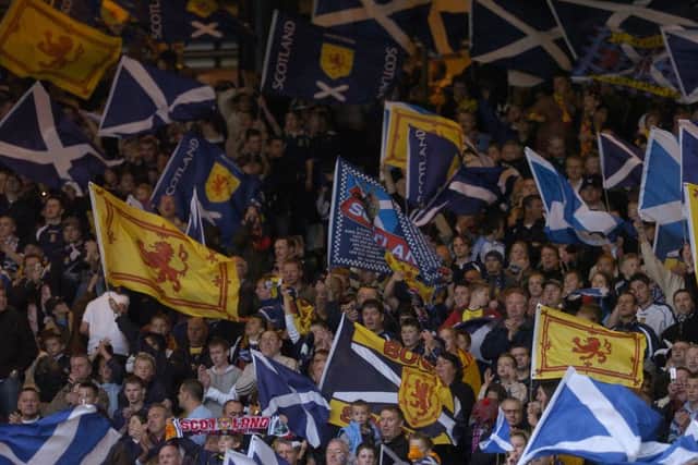 Supporters of the Scottish national team are referred to as the Tartan Army. Picture: Neil Hanna