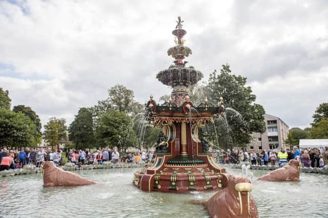 The restored Grand Fountain in Paisley. (Pic by Lenny Warren/Warren Media)