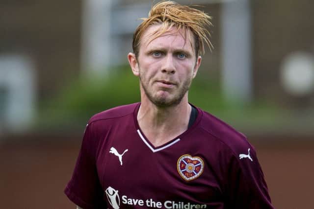 Hearts defender Jordan McGhee has been frustrated by his restricted game time  this season. Picture: SNS