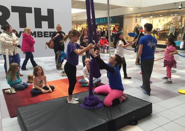 Adventure Circus emphasises fun, educational activities to teach acrobatic skills. Photo: Perth & Kinross Council.