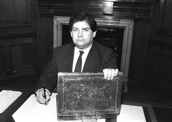 On this day in 1989, Nigel Lawson resigned as Chancellor of the Exchequer, plunging the government into the greatest turmoil of the Margaret Thatcher years. Picture: Getty Images
