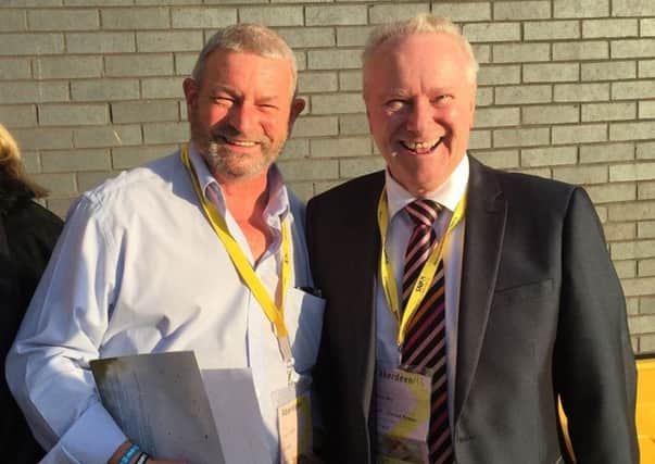 Lyle Duff was pictured with Alex Neil at the SNP conference. Picture: Contributed