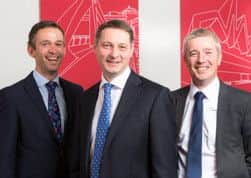From left, Graeme Laing, John Hill and David Campbell of Lambert Smith Hampton