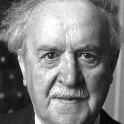 Gaelic poet Sorley MacLean in August 1990, when he was voted Alumnus of the Year by the University of Edinburgh.