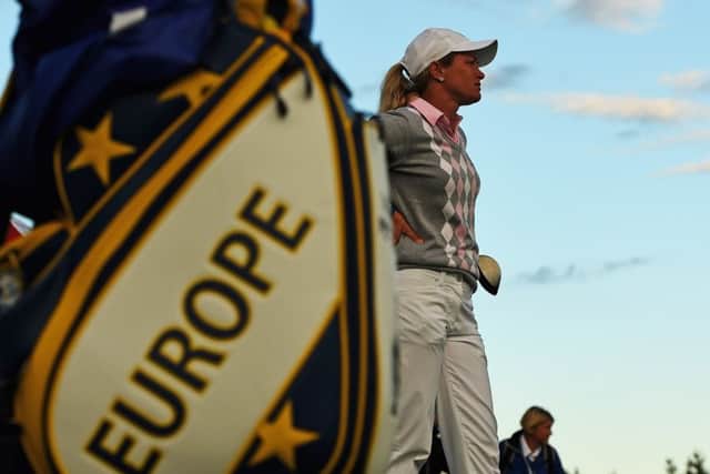 Suzann Pettersen at this years Solheim Cup in Germany.  Scotland could be hosts  in 2019. Picture: Getty