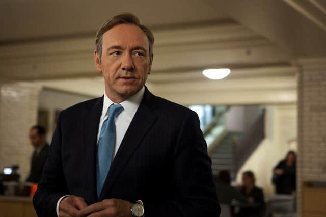 Kevin Spacey as Francis Underwood in the American remake of House of Cards