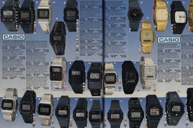 Retro Casio watches from the 1980s. Picture: Michael Hay