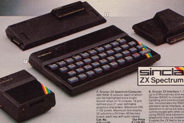 Sinclair ZX Spectrum computer was yours for just 119.95. Picture: Michael Hay