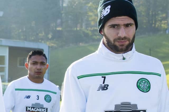 Emilio Izaguirre, left, and Nadir Ciftci. Picture: SNS Group/Alan Harvey