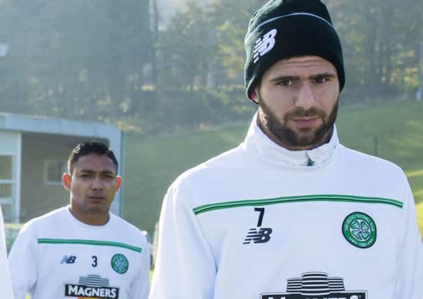Emilio Izaguirre, left, and Nadir Ciftci. Picture: SNS Group/Alan Harvey