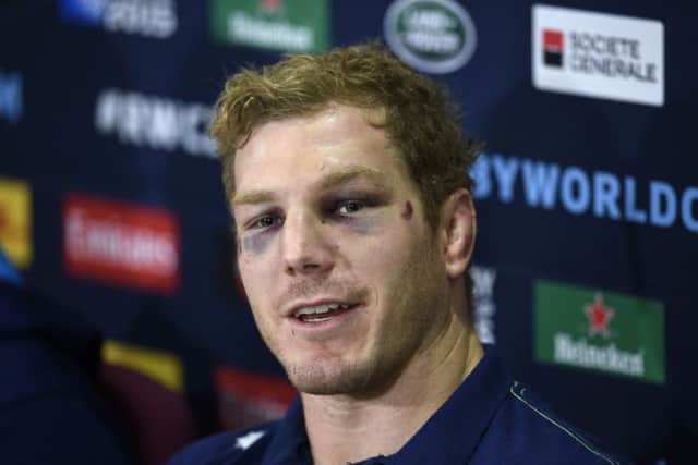 Australia forward David Pocock, an environmental activist, has highlighted the plight of  rhinos in Africa during the Rugby World Cup. Picture: AFP/Getty Images