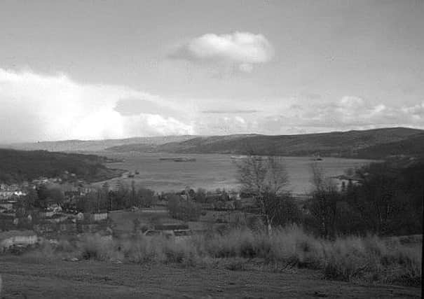 Gare Loch in 1963 before the development of the naval base at Faslane. Photo: Section1