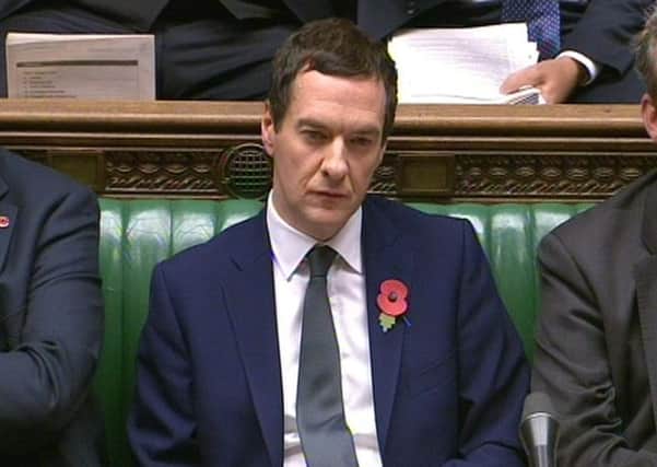 Chancellor of the Exchequer George Osborne in the House of Commons yesterday. Picture: PA