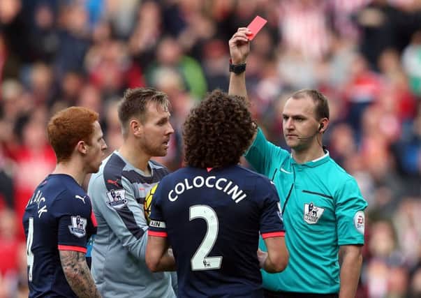 Newcastle United have successfully appealed captain Fabricio Coloccini's red card in the northeast derby against Sunderland. Picture: AP