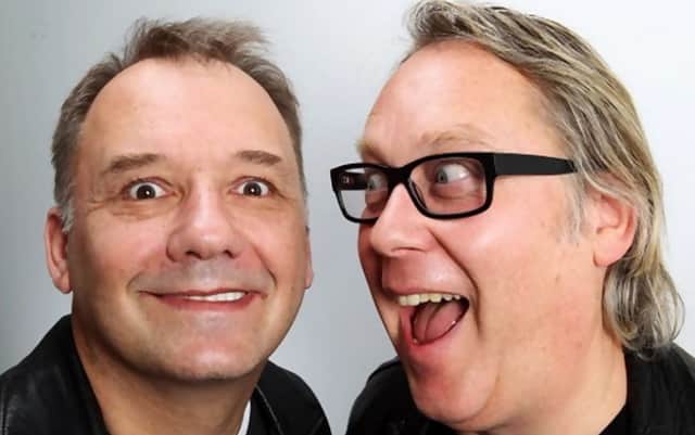 Bob Mortimer, left, with comedy partner Vic Reeves. Picture: Getty Images