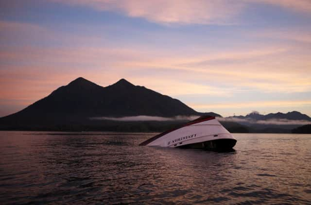 The bow of the Leviathan II after the traged. Picture: AP