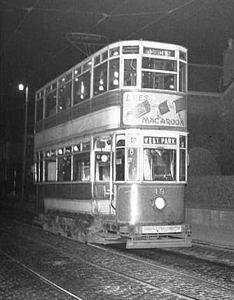 One of the last trams to use the network on Lochee Road in 1956. Photo: Classic Buses