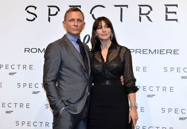 Daniel Craig and Monica Belluci, the oldest actress to play a 'Bond Girl'. Picture: PA
