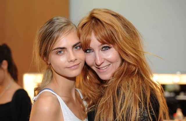 Model Cara Delevingne (left) spoke at Women in the World. Picture: Getty