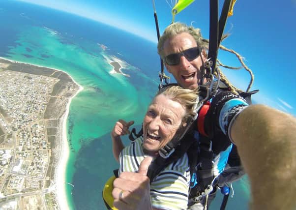 A charity skydive can be exhilarating
