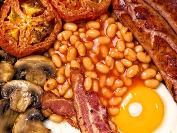 A full English breakfast, a high-cholesterol dish. Picture: PA