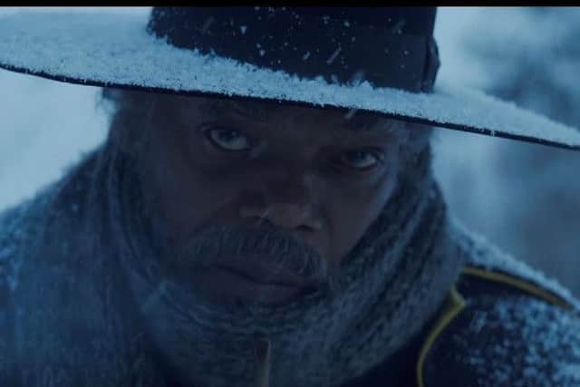 Samuel L. Jackson stars as bounty hunter Major Marquis Warren. Picture: Youtube