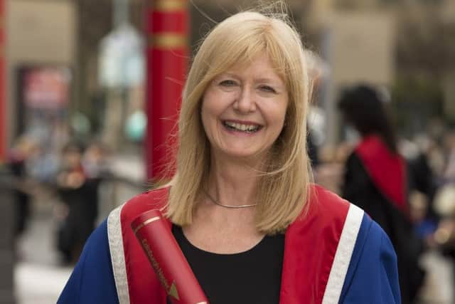 Jann Brown after the Napier graduation ceremony