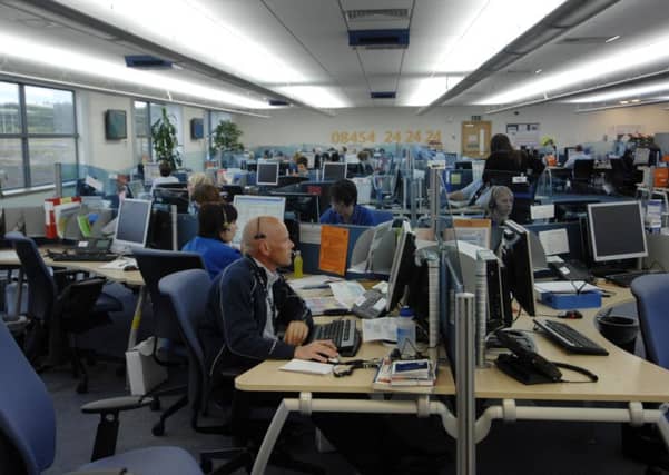 The NHS 24 call centre at South Queensferry. Picture by Greg Macvean