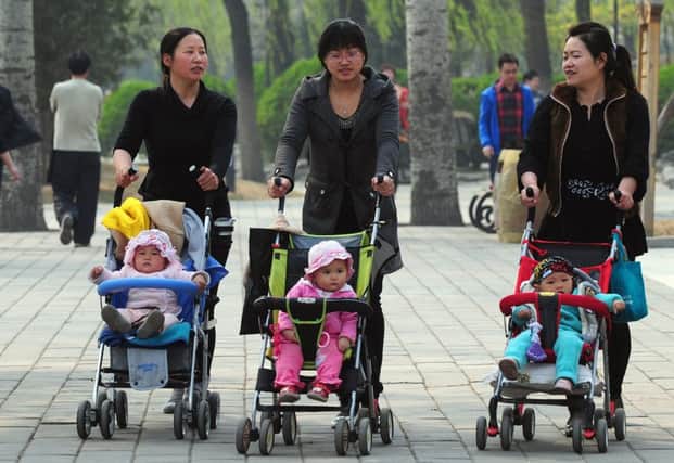 Many people in China's younger generation see small family sizes as ideal. Picture: AFP/Getty