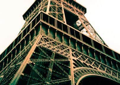 A section of the Eiffel Tower captured by a Lomographic camera. Picture: Wikimedia/CC