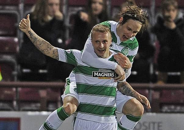 Griffiths scored one and provided another in Celtic's 2-1 win at Tynecastle in the League Cup. Picture: Neil Hanna