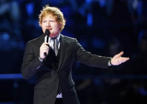 Ed Sheeran. Picture: AP