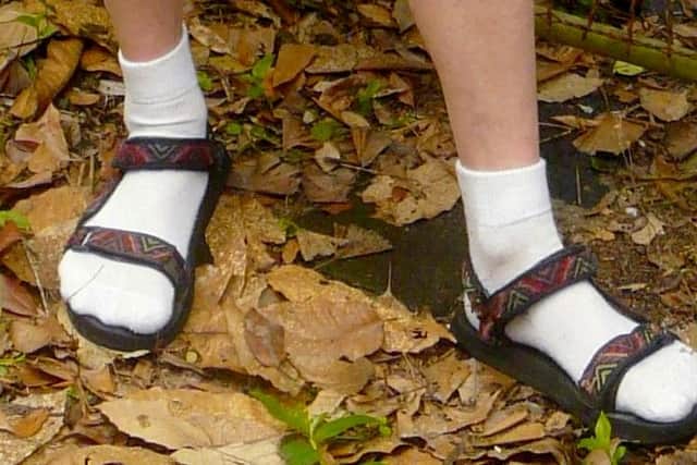 Sandals and socks, the ultimate fashion faux pas? Picture: wikipedia.org